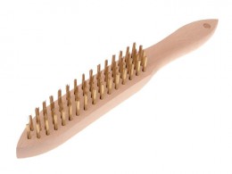 Faithfull FAI680B4 Brass Wire Scratch Brush 4 Row £7.99